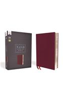 Nasb, Thinline Bible, Bonded Leather, Burgundy, Red Letter Edition, 1995 Text, Comfort Print