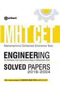 MH-CET Engineering Solved Papers 2016-2004 with 5 Complete Mock Tests