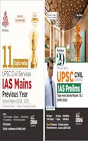 UPSC Civil Services Topic-wise Previous Year Solved Papers Combo (set of 2 Books) - 29 Year IAS Prelims & 11 Year Mains General Studies, Essay & English Compulsory