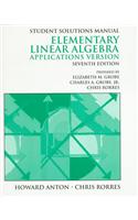 Elementary Linear Algebra: Applications Version - Solutions Manual