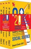 20 Plus CBSE Sample Papers Class 10 Bundle Set of 4 Books (Social Science, Science, Mathematics and English) - for 2021 Exam with Reduced Syllabus