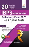 20 Practice Sets for IBPS PO/ MT Preliminary Exam 2020 with 5 Online Tests 5th Edition