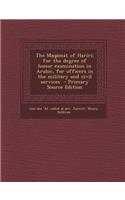 The Maqamat of Hariri; For the Degree of Honor Examination in Arabic, for Officers in the Military and Civil Services - Primary Source Edition