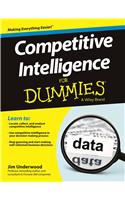 Competitive Intelligence For Dummies