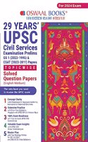 Oswaal 29 Years UPSC Civil Services Examination Prelims GS 1 (2023-1995) & CSAT 2023-2011 Papers Topicwise Solved Question Papers (For 2024 Exam)