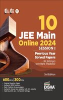 10 JEE Main Online 2024 Session I Previous Year Solved Papers (All sittings) with Rank Predictor 3rd Edition | PYQs for Physics, Chemistry & Mathematics |