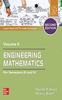 Engineering Mathematics Volume II : For Semester III and IV | Second Edition