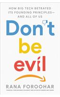 Don't Be Evil