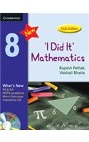 I Did It Mathematics Students Book with CD ROM, Level 8, CCE Edition