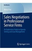 Sales Negotiations in Professional Service Firms