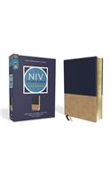 NIV Study Bible, Fully Revised Edition, Leathersoft, Navy/Tan, Red Letter, Comfort Print