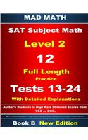 2018 SAT Subject Level 2 Book B Tests 13-24